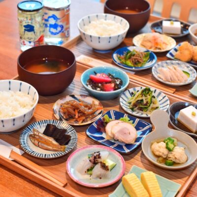夜の豆皿定食